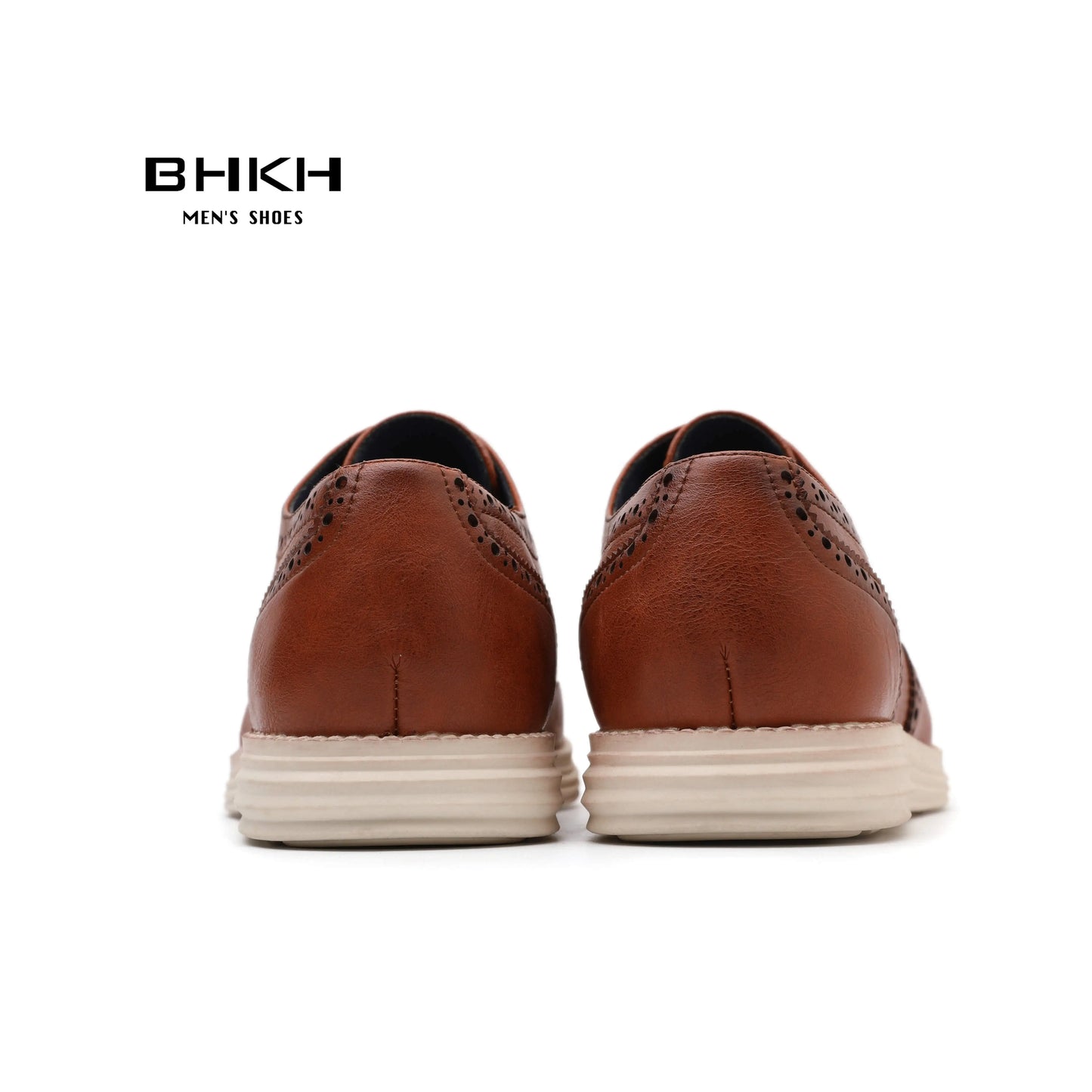 BHKH Men’s Leather Dress Shoes – Lightweight Lace-Up for Business & Office