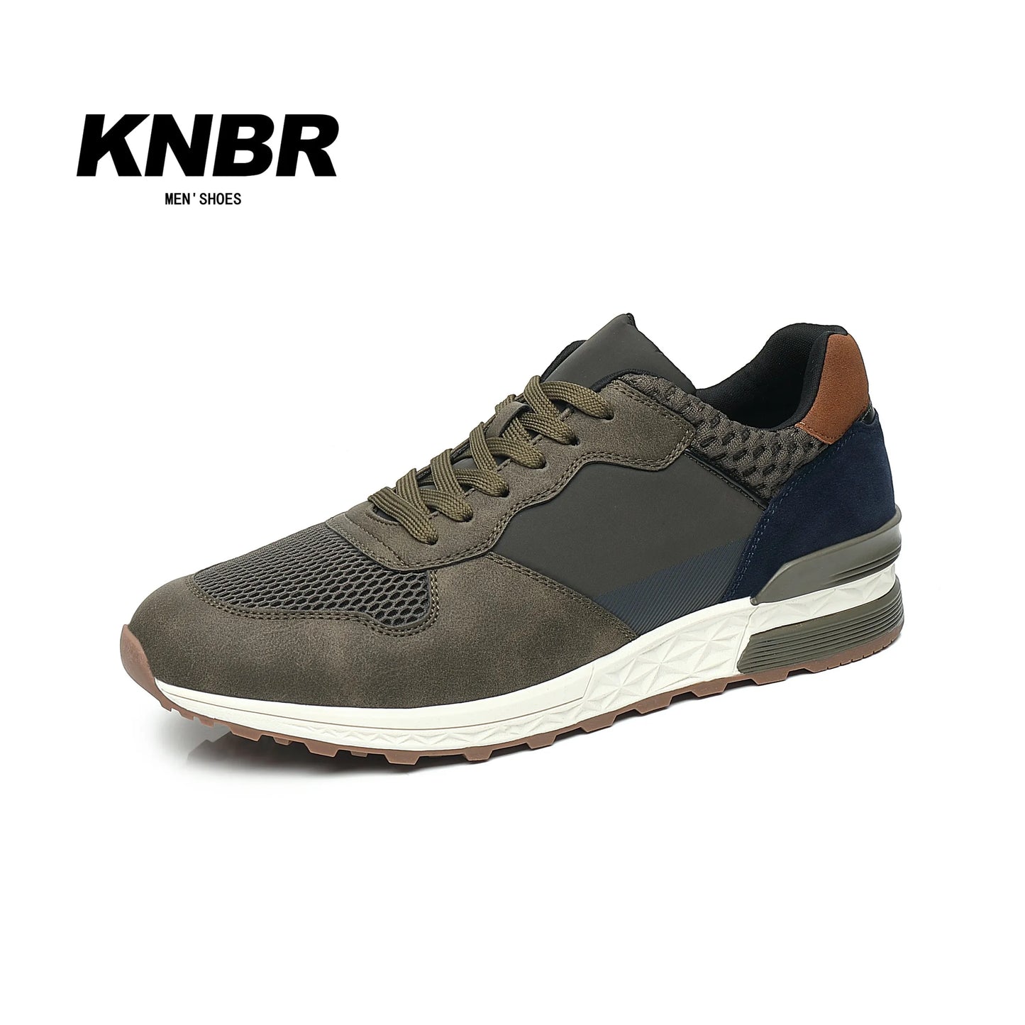 BHKH Men’s Leather Sneakers – Comfortable for Walking