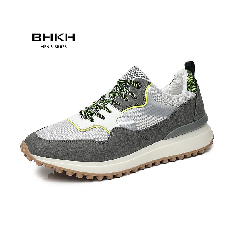 BHKH Men’s Casual Sneakers – Breathable for Walking