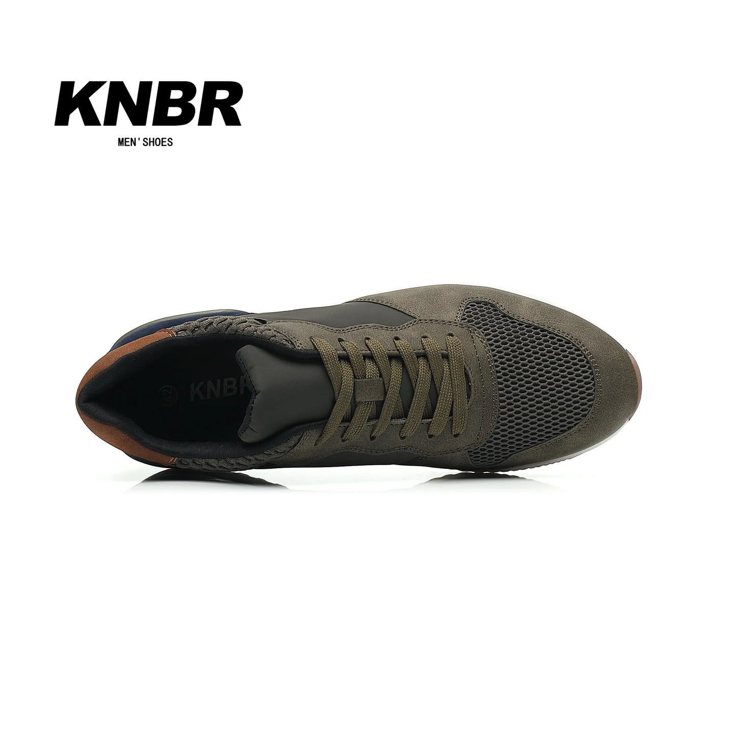 BHKH Men’s Leather Sneakers – Comfortable for Walking