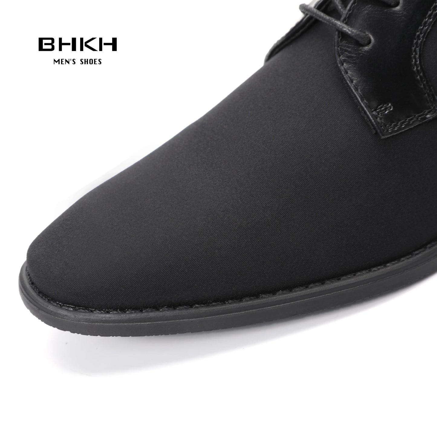BHKH Men’s Lace-Up Dress Shoes – Black Classic for Business & Office