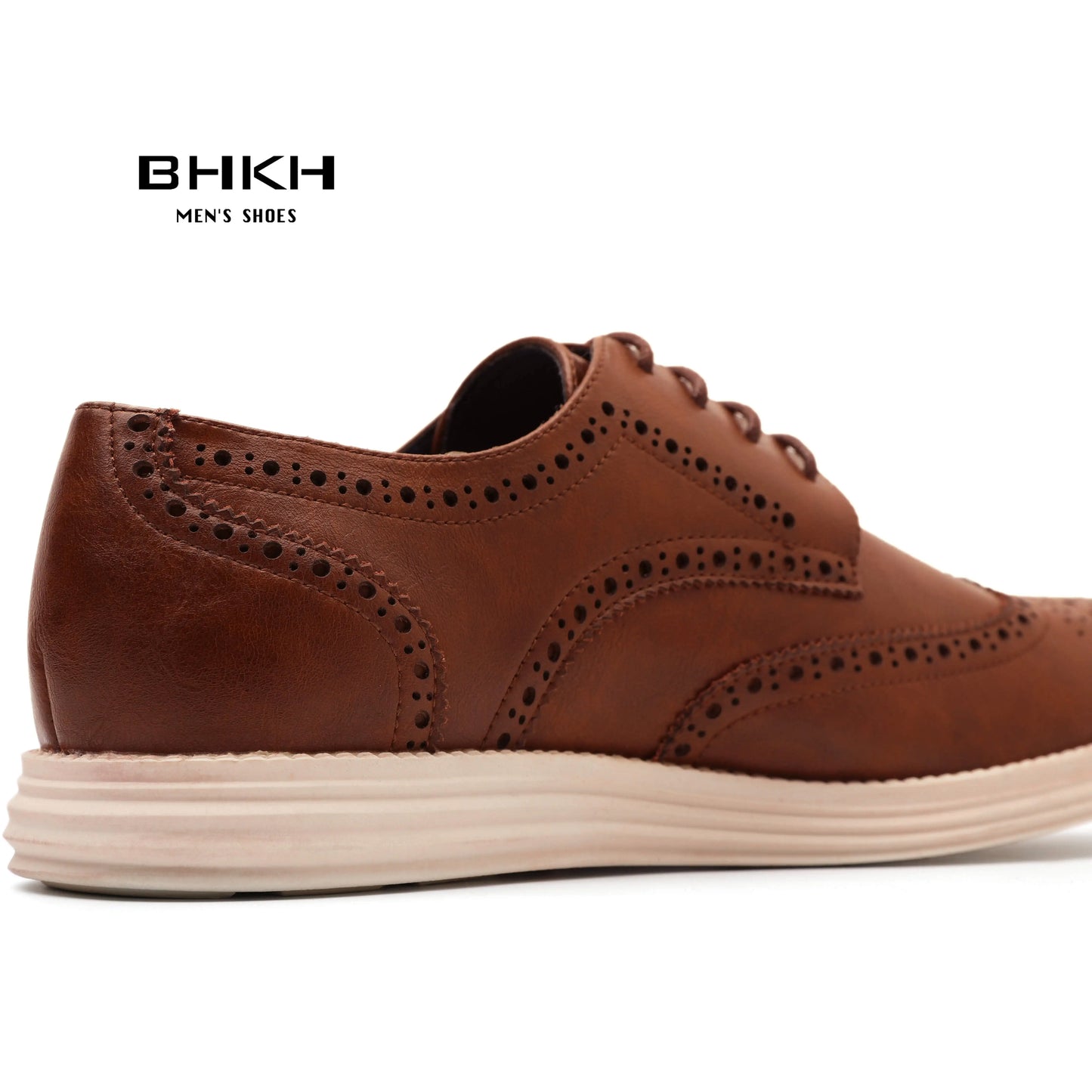 BHKH Men’s Leather Dress Shoes – Lightweight Lace-Up for Business & Office