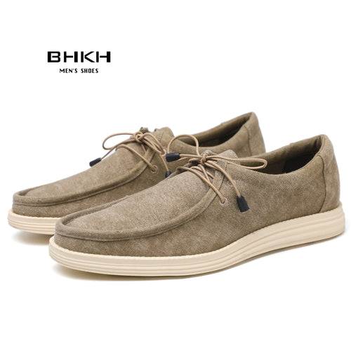 BHKH Men’s Suede Loafers – Comfortable Spring & Summer Casual Shoes
