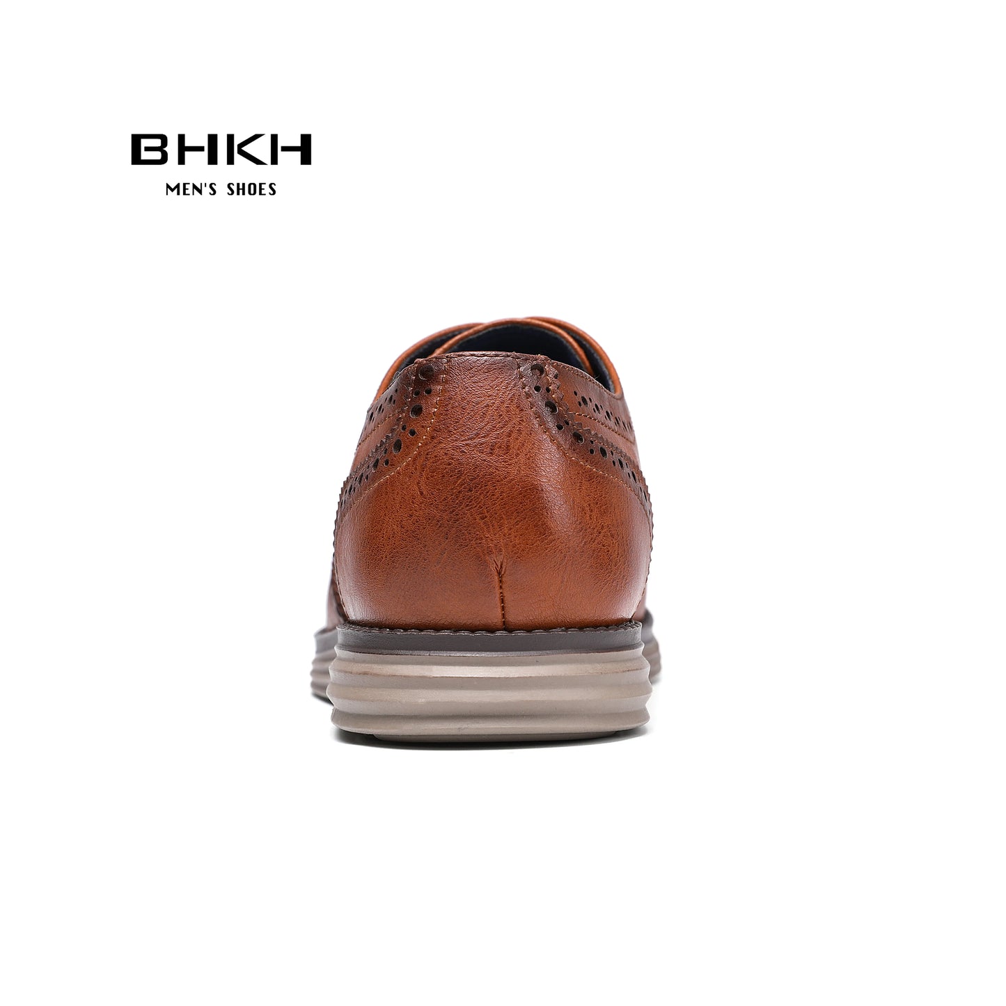 BHKH Men’s Leather Dress Shoes – Classic Lace-Up for Business & Office