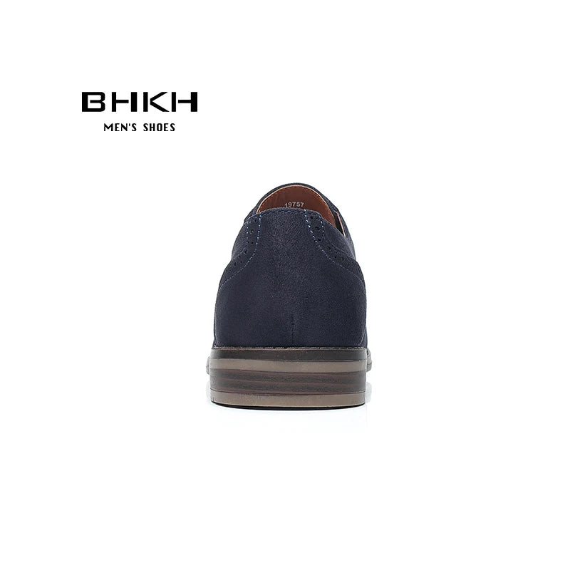 BHKH Men’s Textile Sneakers – Breathable Lace-Up for Office & Walking