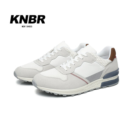 BHKH Men’s Leather Sneakers – Comfortable for Walking