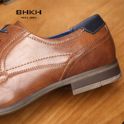 BHKH Men’s Casual Lace-Up Shoes – Classic Style for Everyday Wear