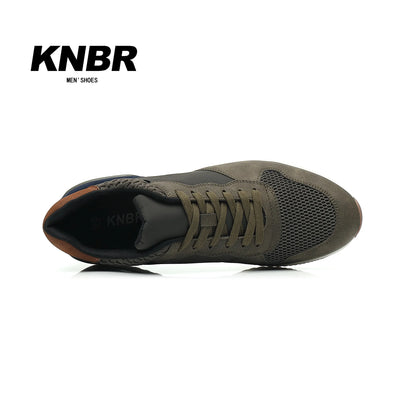 BHKH Men’s Leather Sneakers – Comfortable for Walking