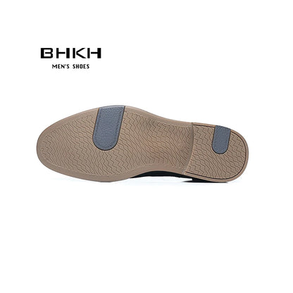 BHKH Men’s Textile Sneakers – Breathable Lace-Up for Office & Walking
