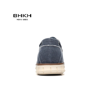 BHKH Men’s Canvas Loafers – Comfortable Smart-Casual Autumn Shoes