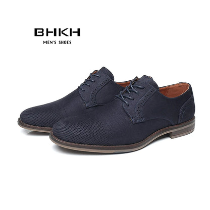BHKH Men’s Textile Sneakers – Breathable Lace-Up for Office & Walking