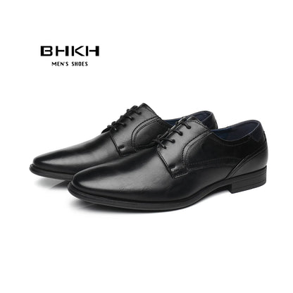 BHKH Men’s Casual Lace-Up Shoes – Classic Style for Everyday Wear